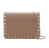 Valentino Rockstud Chain Pouch, &pound;420, Handbags, Pink, Leather, Front view